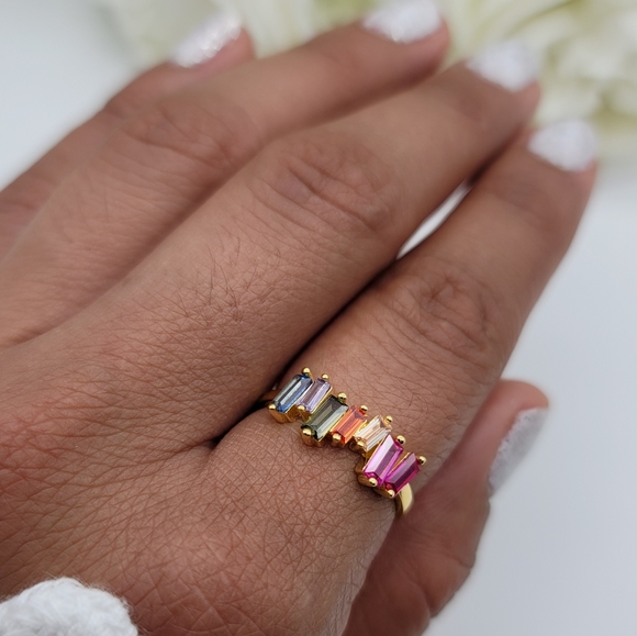 ❤️ COLORFUL SPIRIT STERLING SILVER RING - Picture 9 of 11